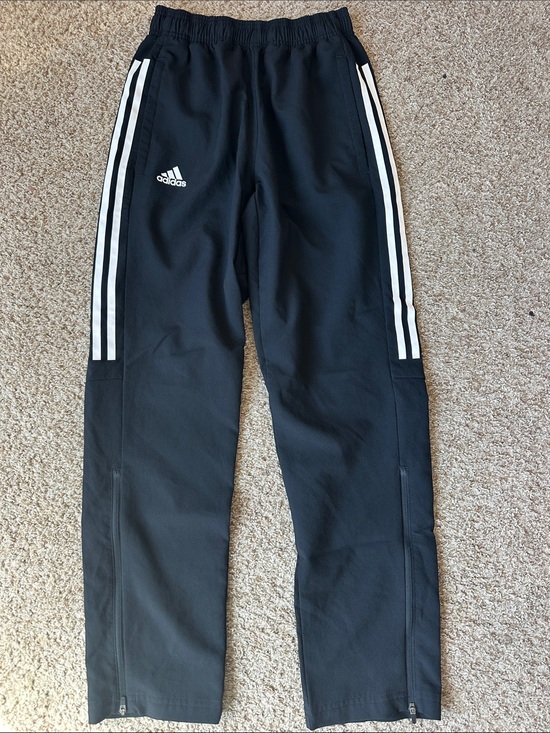 adidas Pants - Adidas Black Track Pants with White Stripes